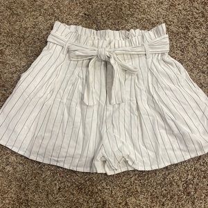 Altered state white and black striped flowy shorts. Size small